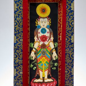 Tibetan Subtle Body Chakra Thangka 118 × 56 cm