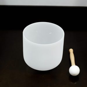 Frosted Quartz Crystal Singing Bowl – 17cm
