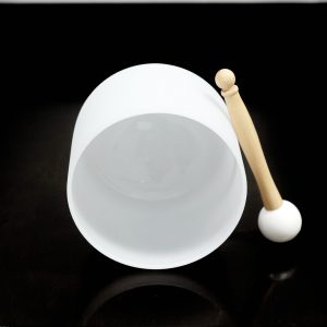 Crystal Singing Bowl–High Quality Frosted Quartz (1.025gm, 20cm)