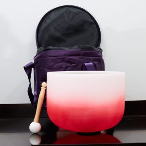 Red & White Mixed Crystal Singing Bowl – (3.092gm,30cm)